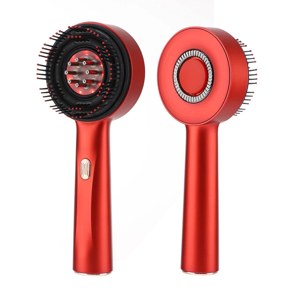 Blue & Red Light Therapy/ Hair Growth/ Scalp Massage Brush