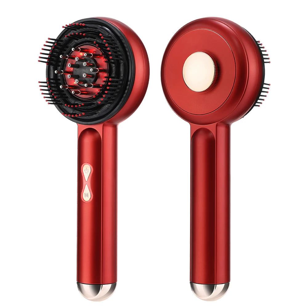 Blue & Red Light Therapy/ Hair Growth/ Scalp Massage Brush