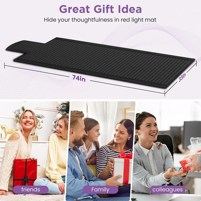 KEMOKO New Red Light Therapy Pads 1370 LEDs 660&850nm Near Infrared Light Therapy Pads Large Pads for Whole Body Treatment