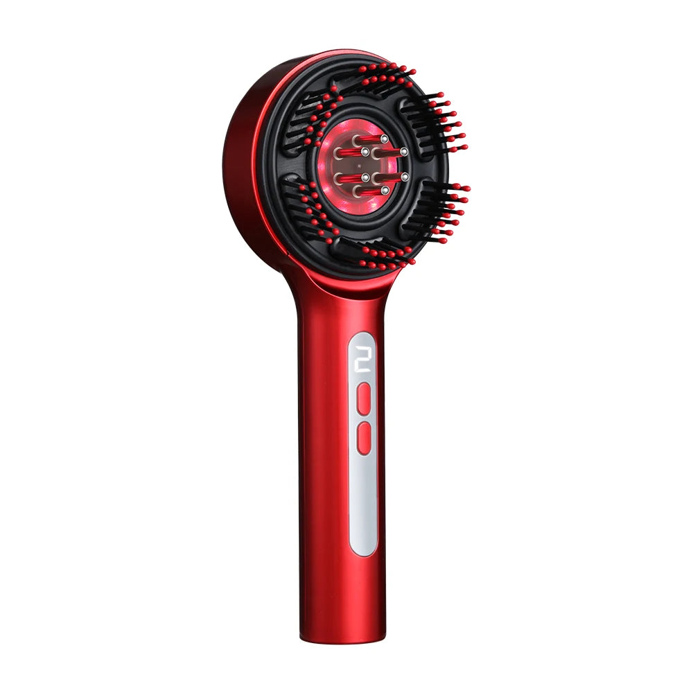 Blue & Red Light Therapy/ Hair Growth/ Scalp Massage Brush